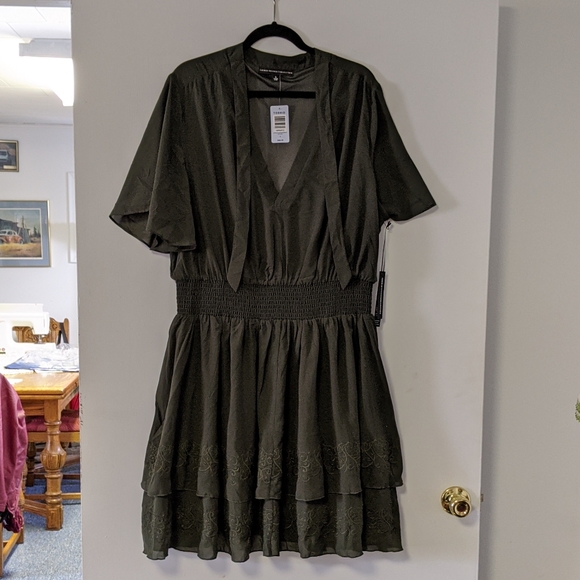 Torrid insider collection smock embr chiffon dress - Picture 5 of 6